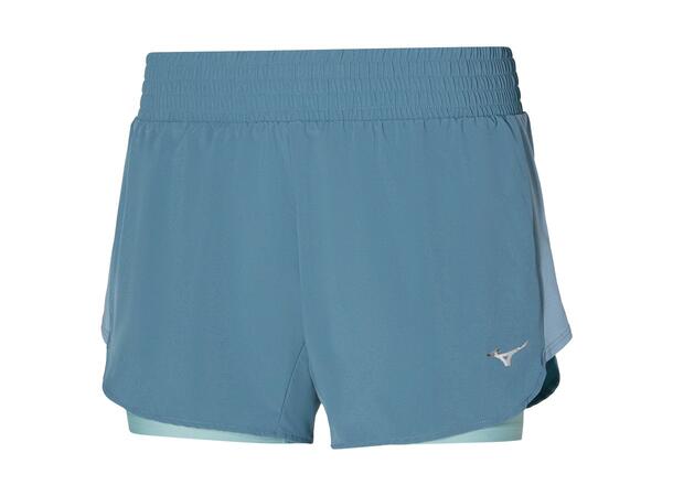 2in1 4.5 Short W Isblå XL Løpeshorts med innertights 