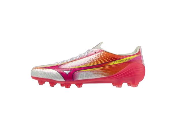 Mizuno Alpha III Elite Hvit/Rosa 8,5 Fodboldstøvle til naturgræs 