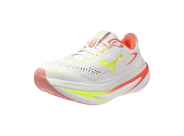 Mizuno Sky Prime W Hvit/Gul 6 Nyhed med maksimal støddæmpning og respo 