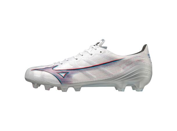Mizuno a Elite Hvit/Rød 10 Maksimal fart på naturgræs 
