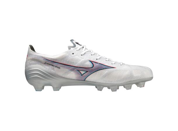 Mizuno a Elite Hvit/Rød 10 Maksimal fart på naturgræs 