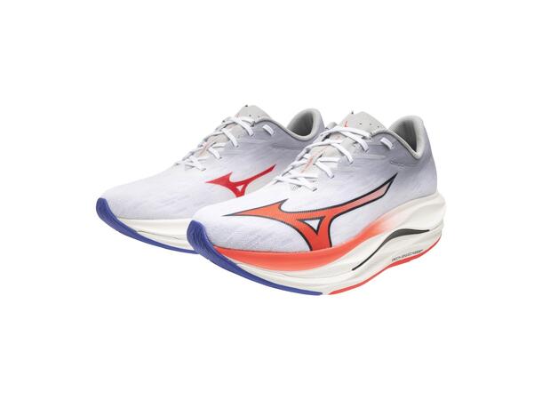 Wave Rebellion Flash 3 Hvid/Rosa 8 Hurtig løbesko til herre 