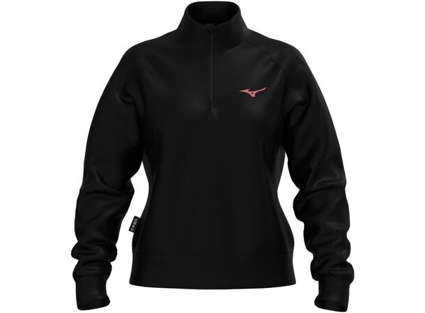 Athletic 1/4 Zip Top W Sort XL Half-zip genser til dame 