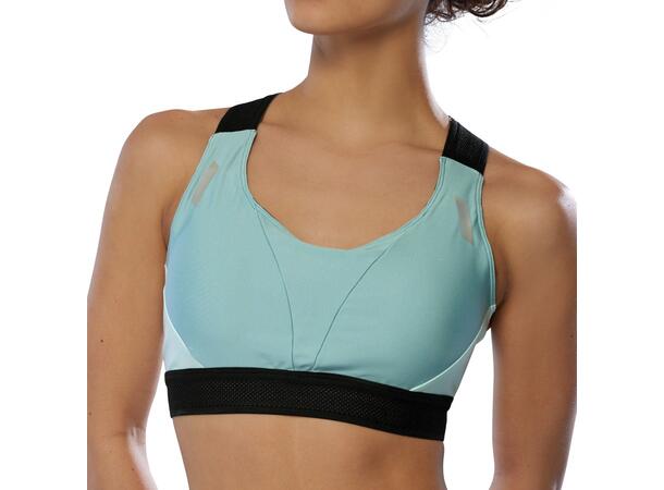 Tech High support bra W Frostgrønn XL Pustende sports-BH 