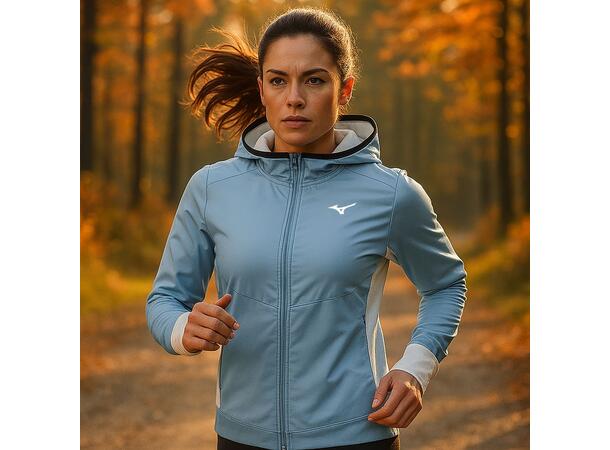 Warmalite Hybrid FZ W Lys blå M Løbejakke til kolde dage 