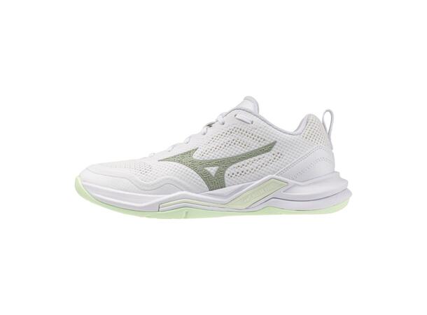 Wave Stealth Pro W Hvit/Grønn 6 Populær indendørssko 