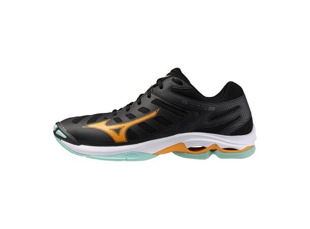 Wave Voltage 2  Sort/Orange 8,5 Sko til håndbold og volleyball 