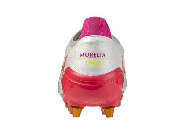 Morelia Neo IV ß Elite MIX Hvit/Rosa 8,5 Fodboldstøvle til naturgræs 