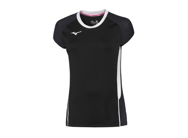 Premium High-Kyu Tee W Sort/Hvit L Volleyballtrøje, dame 