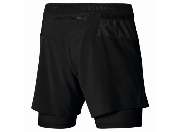 ER 5.5 2in1 Short Sort XL Løbeshorts med indershorts 