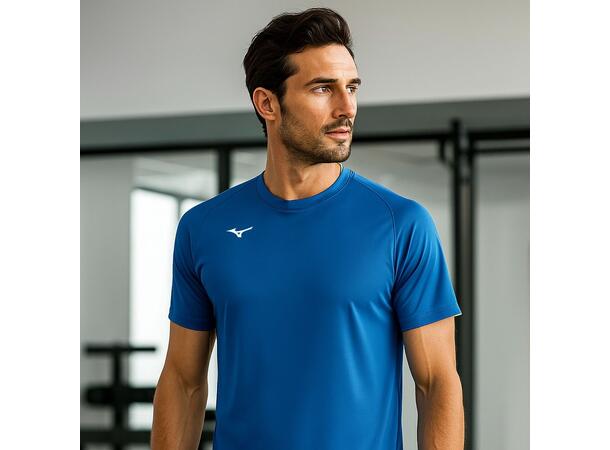 Men Core SS Tee Blå L Teknisk T-shirt til træning 