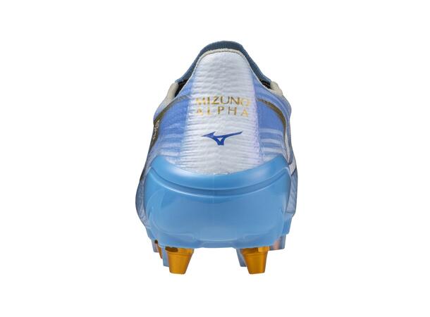 Mizuno Alpha III Elite MIX Blå/Hvid 8 Fodboldstøvle, naturgræs 