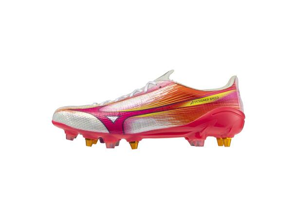 Mizuno Alpha III Elite MIX Hvit/Rosa10,5 Fodboldstøvle, naturgræs 