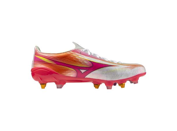 Mizuno Alpha III Elite MIX Hvit/Rosa10,5 Fodboldstøvle, naturgræs 