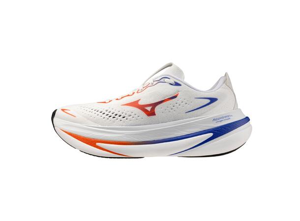 Mizuno Sky Prime Hvit/Oransje 9,5 Nyhed med maksimal støddæmpning og respo 