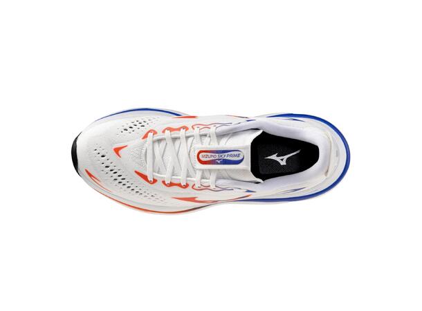 Mizuno Sky Prime Hvit/Oransje 9,5 Nyhed med maksimal støddæmpning og respo 
