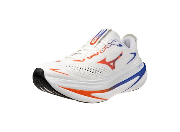 Mizuno Sky Prime Hvit/Oransje 9,5 Nyhed med maksimal støddæmpning og respo 