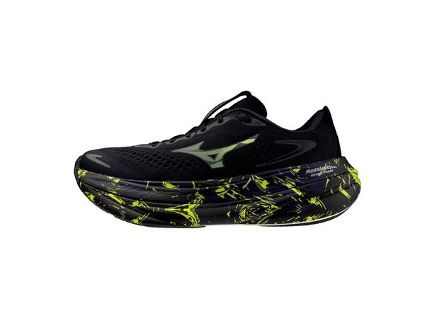 Mizuno Sky Prime Sort/Grønn 9,5 Nyhed med maksimal støddæmpning og respo 