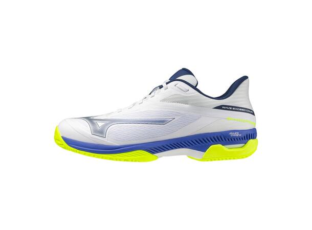 Wave Exceed Court CC Hvit/Blå 10 Sko til tennis og padel, unisex 