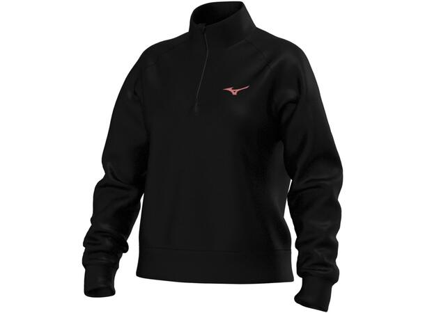 Athletic 1/4 Zip Top W Sort S Half-zip genser til dame 