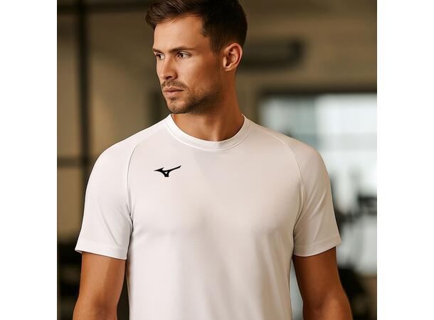 Men Core SS Tee Hvit XXL Teknisk T-skjorte til trening 