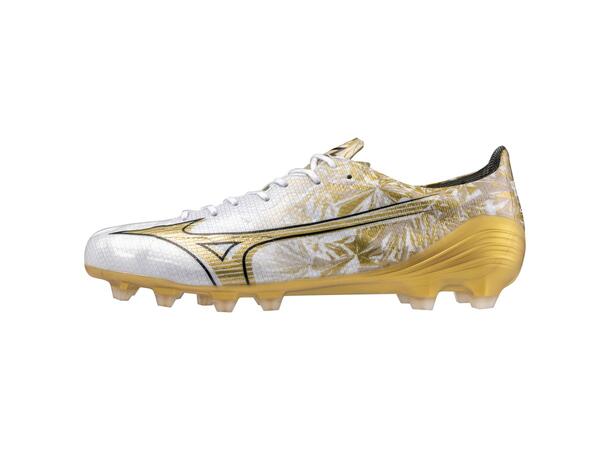 Mizuno a Elite Hvit/Gull 10 Maksimal fart på græs og kunstgræs 