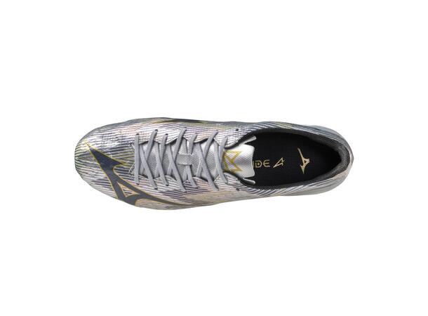 Mizuno a II Pro Sølv/Gull 9,5 Fotballsko til naturgress 