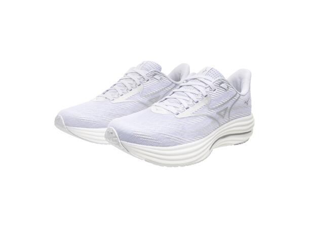 Mizuno Wave Rider 29 Hvit/Sølv 6 Bestseller mængdetræning – Dame 
