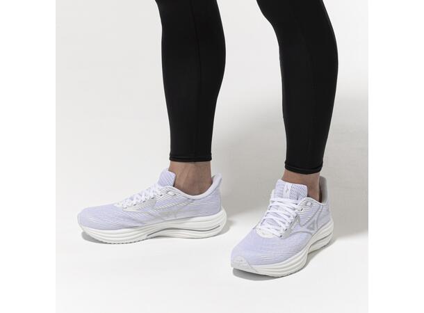 Mizuno Wave Rider 29 Hvit/Sølv 6 Bestseller mængdetræning – Dame 