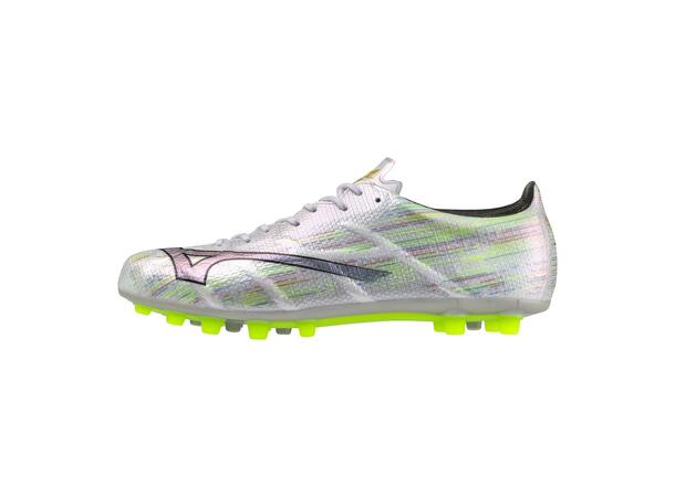 Mizuno a II Elite AG Hvit/Sølv 8 Fotballsko til gress og kunstgress 