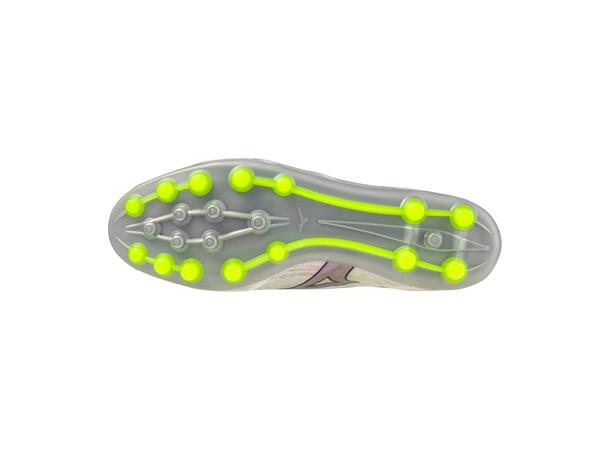 Mizuno a II Elite AG Hvit/Sølv 8 Fotballsko til gress og kunstgress 