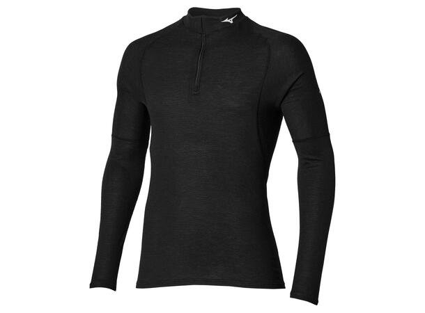 Premium Merino Wool Half Zip Sort L 