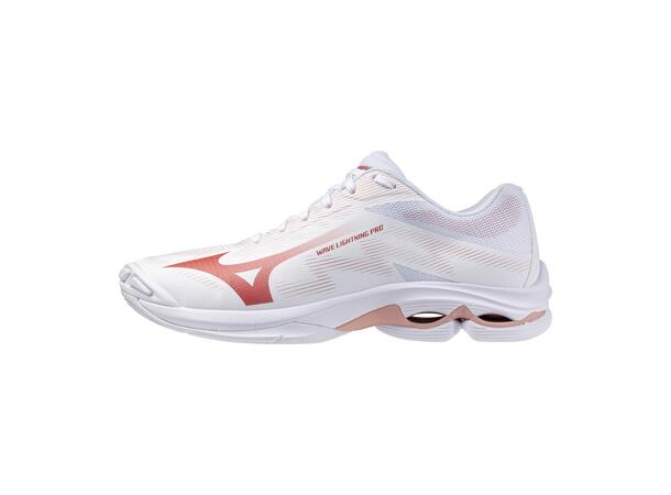 Wave Lightning Pro W Hvit/Rosa 7,5 Let og responsiv indendørssko 