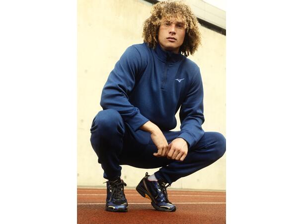 Athletic 1/4 Zip Top Mørk blå L 