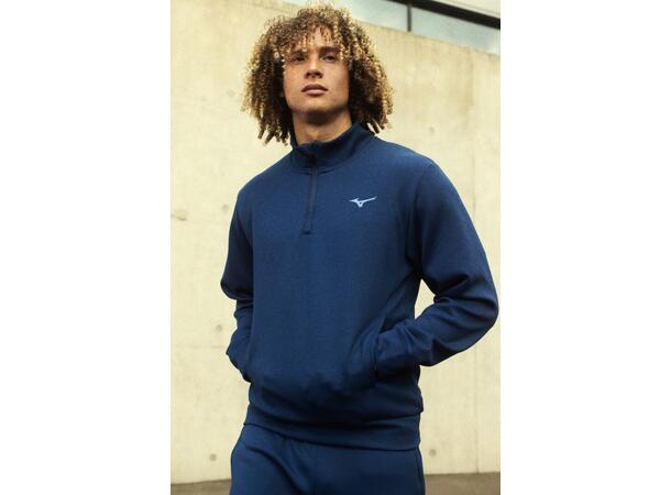 Athletic 1/4 Zip Top Mørk blå L 