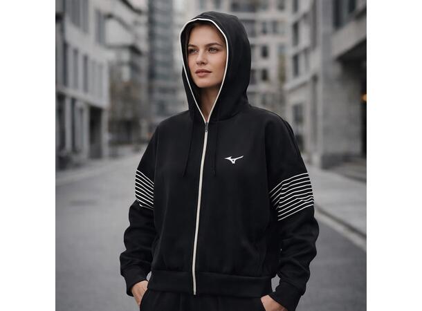Athletics Sweat Jacket W Sort XS Komfortabel fritidsjakke 