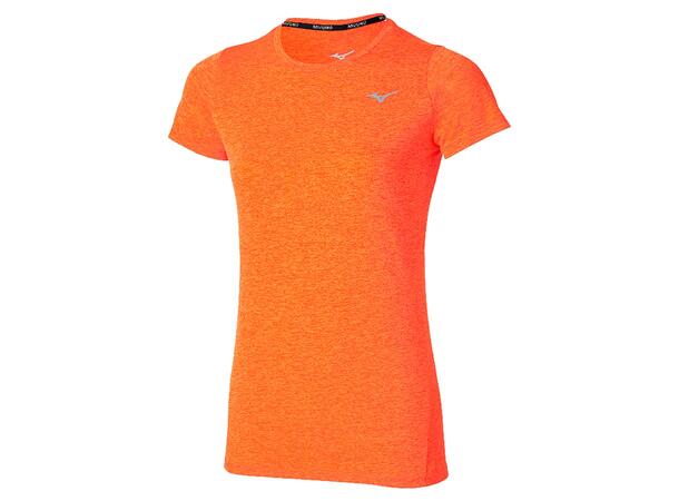 Core Impulse Short Sleeve T W Oransje M Myk, teknisk t-skjorte til trening 