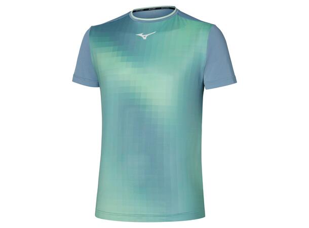 Frontier Shadow Graphic Tee Skyggeblå L T-skjorte til tennis, padel og trening 