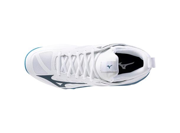 Wave Dimension Hvit/Blå 10,5 Sko til håndbold og volleyball 