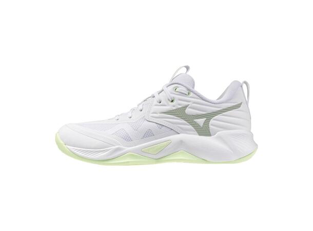 Wave Momentum Pro W Hvit/Grønn 6 Komfortabel indendørssko til dame 