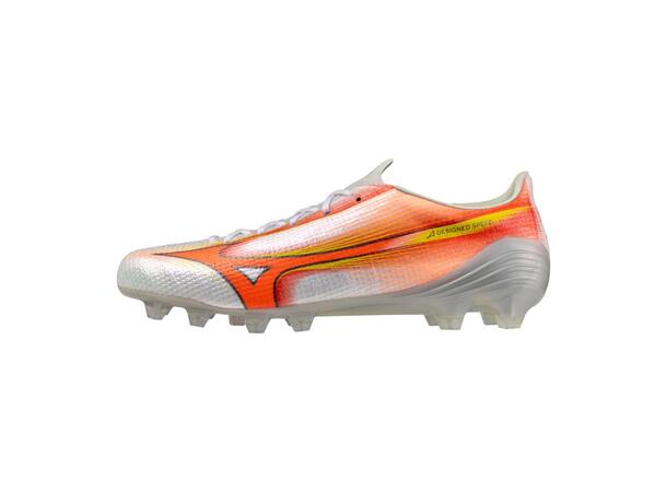 Mizuno Alpha III Japan Hvit/Oransje 8 Topmodel til naturgræs 