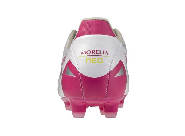 Morelia Neo IV Pro Hvit/Rosa 9,5 Premium fodboldstøvle 