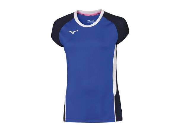 Premium High-Kyu Tee W Blå/Hvit M Volleyballtrøje, dame 
