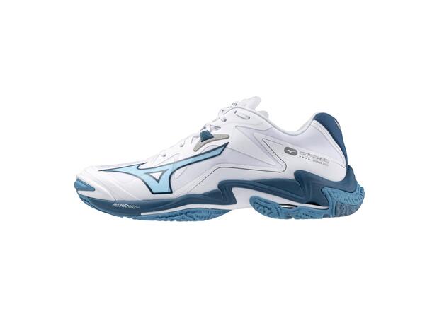 Wave Lightning Z8 Hvit/Blå 7,5 Let og stabil indendørssko 