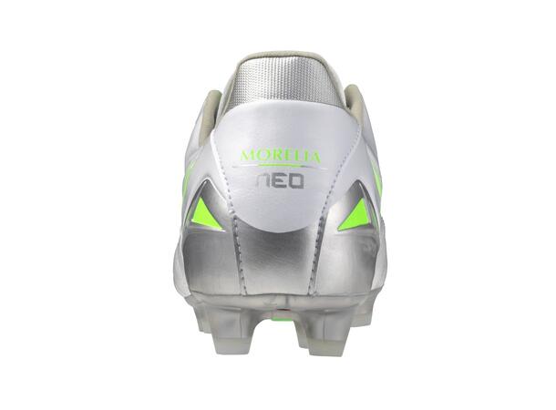 Morelia Neo IV Pro Hvit/Grønn 9,5 Fotballsko til naturgress 