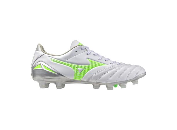 Morelia Neo IV Pro Hvit/Grønn 9,5 Fotballsko til naturgress 
